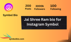 900+ Best Jai Shree Ram Symbol Bio Copy and Paste In Hindi