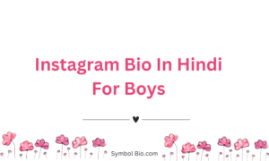 Instagram Bio In Hindi For Boys