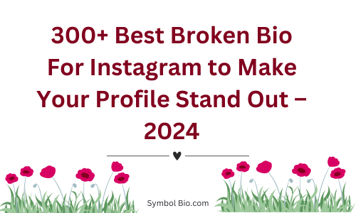 300+ Best Broken Bio For Instagram to Make Your Profile Stand Out – 2024