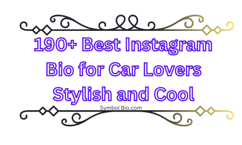 190+ Best Instagram Bio for Car Lovers Stylish and Cool