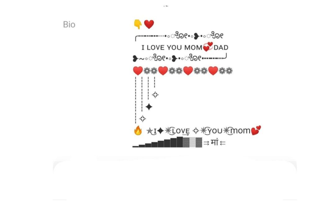 Instagram Mom Dad Vip Bio