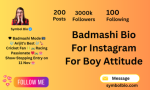 230+ Popular Badmashi Bio For Instagram | Attitude Badmashi Bio