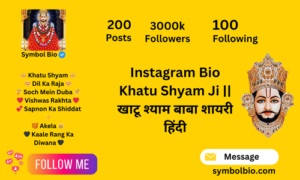 270+ Popular Instagram Bio For Khatu Shyam Ji In Hindi