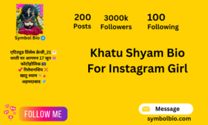 270+ Popular Instagram Bio For Khatu Shyam Ji In Hindi