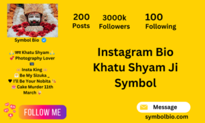 Instagram Bio Khatu Shyam Ji Symbol