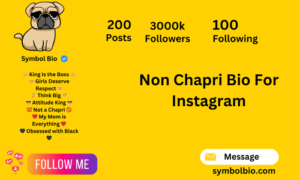 190+ Best Chapri Bio for Instagram Attitude and symbol