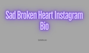 170+ Popular Broken Bio For Instagram -💔|| Broken Heart Instagram Bio