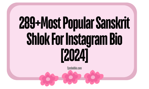 289+Most Popular Sanskrit Shlok For Instagram Bio [2024]