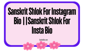 289+Most Popular Sanskrit Shlok For Instagram Bio [2024]