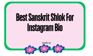 289+Most Popular Sanskrit Shlok For Instagram Bio [2024]