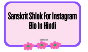 289+Most Popular Sanskrit Shlok For Instagram Bio [2024]