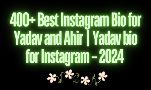 400+ Best Instagram Bio for Yadav and Ahir | Yadav bio for Instagram – 2024